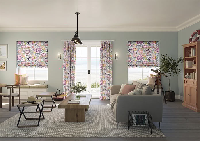 Ophelia, Rainbow - Twist&Fit Roman Blind - Image 9